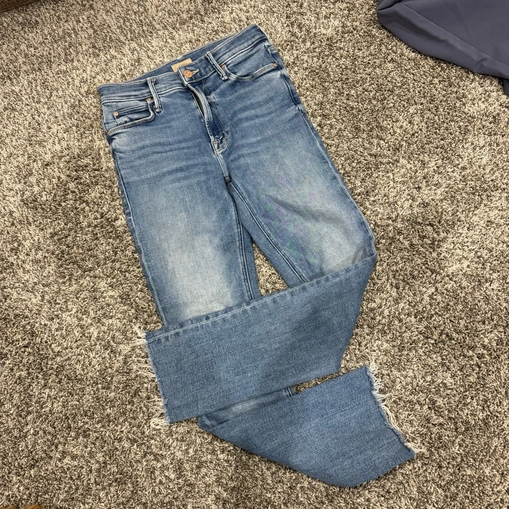 MOTHER Mid Rise Dazzler Ankle Fray Sz 25 - Picture 5 of 6